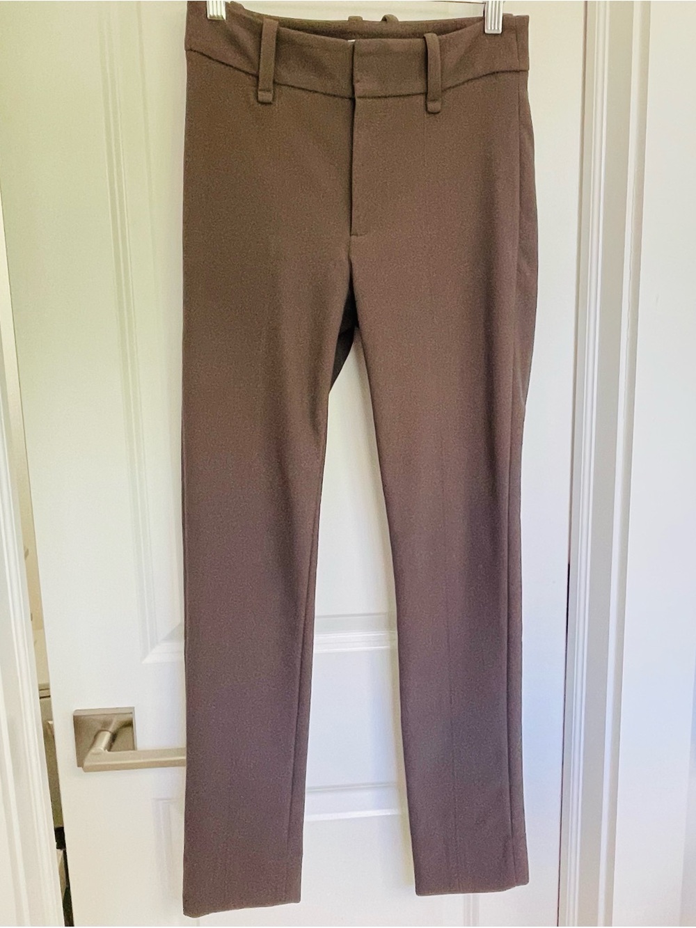 VINCE High Rise Cigarette Pant (Dark Grey)